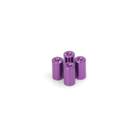 Schumacher Purple Alloy Spacer - M3x14  pk4