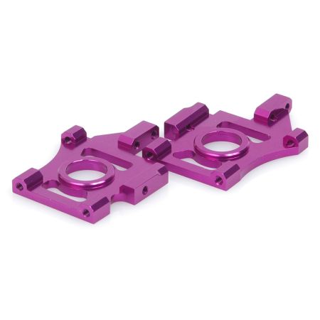 Schumacher Alloy Diff Mounts; purple - Mi2 E.C.  pr