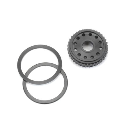 Schumacher CNC Ball Diff Pulley and Fences; 36T - Mi4LP