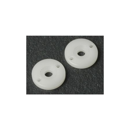 Schumacher Big Bore Piston; 2 Hole White 1.5  (pr)