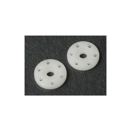 Schumacher Big Bore Piston; 6 Hole White 1.5  (pr)