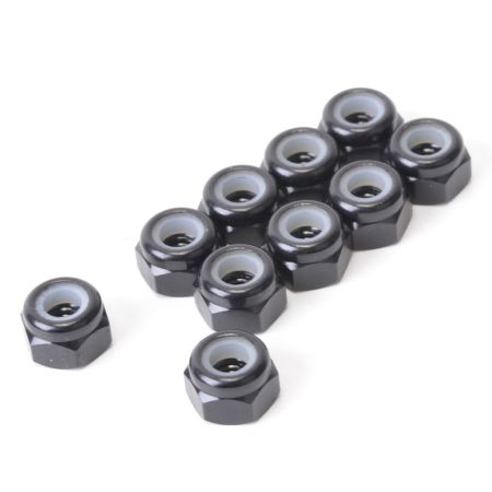 Schumacher SPEED PACK - M3 Alloy Nyloc Nuts - Black - pk10 Schumacher SPEED PACK - M3 Alloy Nyloc Nuts - Black - pk10
