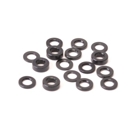 Schumacher SPEED PACK - Alloy Black M3 Washers - 18pc Schumacher SPEED PACK - Alloy Black M3 Washers - 18pc