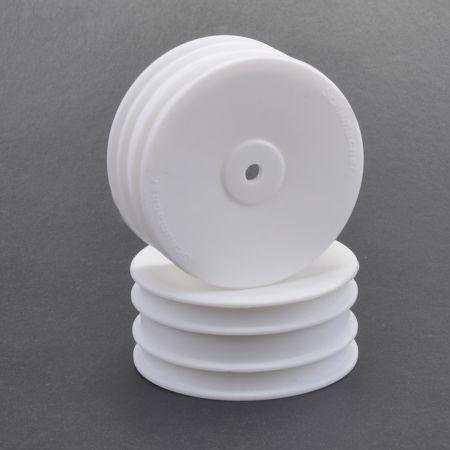 Schumacher Wheel; Hex Front - White - 4wd - pr