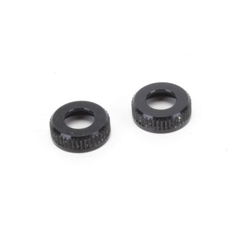 Schumacher Shock Seal Cap (Black) - Mi5evo - (1pr)