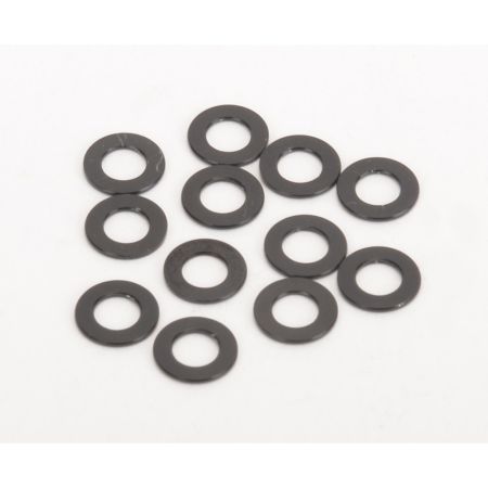 Schumacher Black Alloy Washers 0.50mm (pk12)