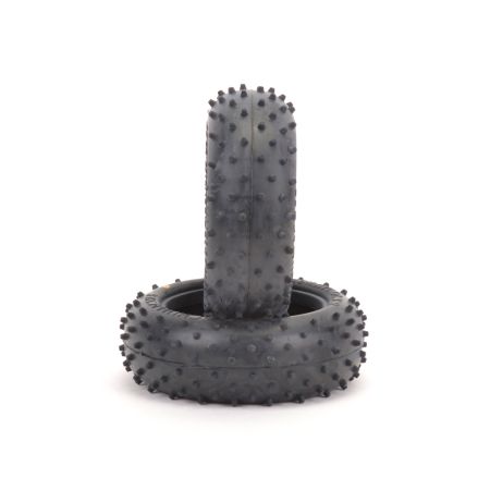 Schumacher Mini Spike 2; Front Tyres - Silver (pr)