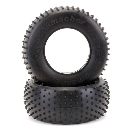 Schumacher Short Course Tyre - Mini Spike - Yellow (pr) Schumacher Short Course Tyre - Mini Spike - Yellow (pr)