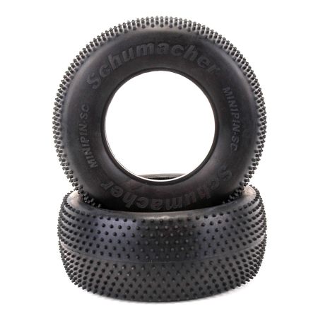 Schumacher Short Course Tyre - Mini Pin - Yellow (pr)