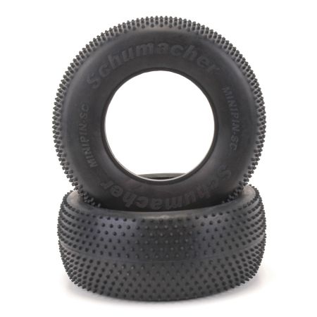 Schumacher Short Course Tyre - Mini Pin - Silver (pr) Schumacher Short Course Tyre - Mini Pin - Silver (pr)