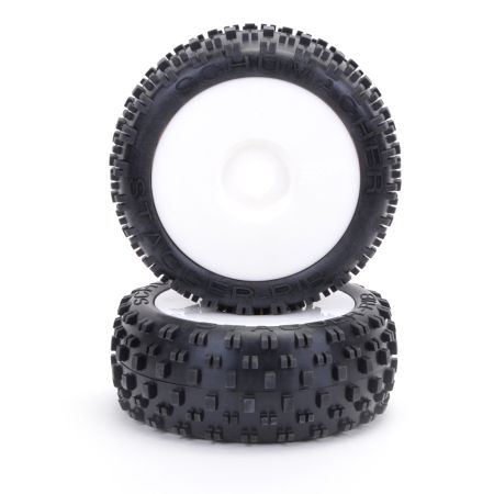 Schumacher Stagger Rib 1/8th - Yellow - Pre-Glued  (pr)