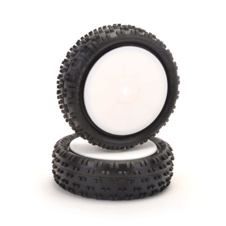 Schumacher Wide Stagger Rib - 1/10 -Yellow-Pre-Glued (pr)