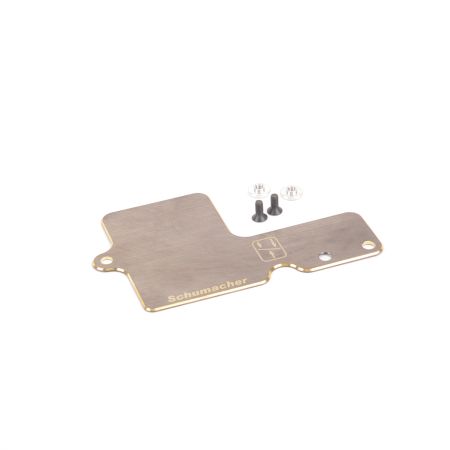 Schumacher Brass ESC Tray - CAT L1