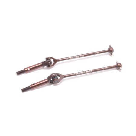 Schumacher Driveshaft Assembled UJ (pr) - LD3D (U8606)