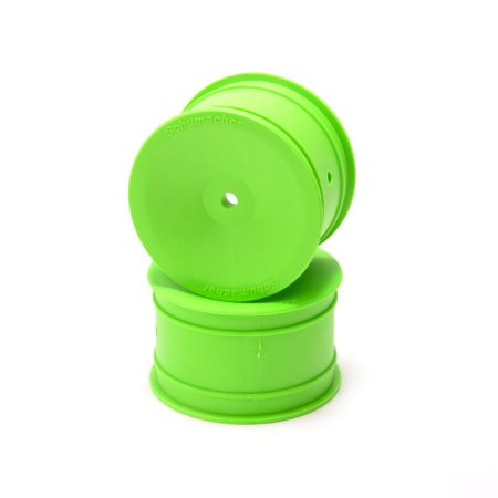Schumacher Wheel; Hex Rear - Green - Off Road - pr  (U8677)  Schumacher Wheel; Hex Rear - Green - Off Road - pr  (U8677)