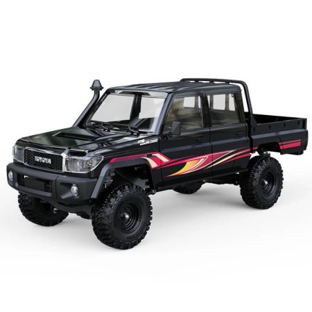 UDIRC Toyota Land Cruiser RTR 1/18 Double Cab Brushed Black (UCX1801B)