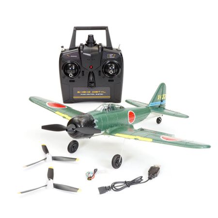 Volantex Mitsubishi Zero 4Ch 400mm Brushed W/Gyro EPP RTF (V761-15)