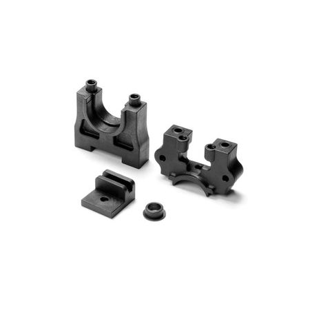Xray Center Diff Mounting Plate Set - Higher - Graphite (XR354011-G)