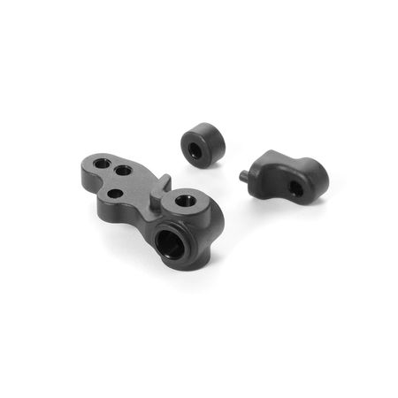 Xray X1 Composite Steering Block - 3-Hole & Backstops (XR372213)