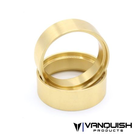 Vanquish 1.9 Brass 1.0" Wheel Clamp Rings (Pair) (VPS05254)