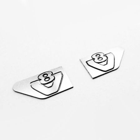 RC4WD Side Metal V8 Logo For Tamiya 1/14 Scania (VVV-C0020)