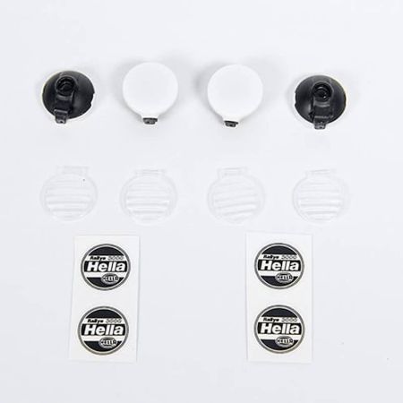 RC4WD 1/10 Hella Style Lights With Covers (4) (VVV-C0365)
