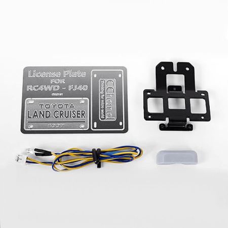 RC4WD Rear License Plate System For RC4WD G2 Cruiser (W/Led) (VVV-C0465)