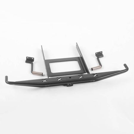 RC4WD Rough Stuff Metal Rear Bumper W/Exhaust Tips For Axial SCX10 Ii 1969 Chevrolet Blazer (Black) (VVV-C0648)