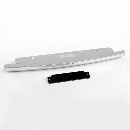RC4WD Slick Metal Front Bumper For Js Scale 1/10 Range Rover Classic Body (Silver) (VVV-C0685)