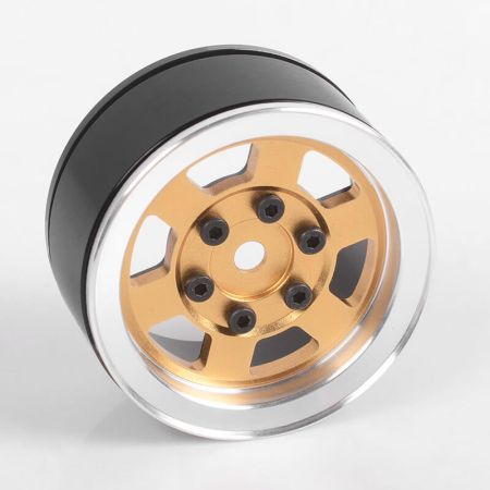 RC4WD Six-Spoke 1.55" Internal Beadlock Wheels (Gold) (VVV-C0808)