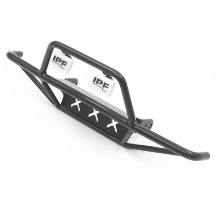 RC4WD Tri-X Steel Stinger Front Bumper W/Ipf Lights For Vanquish Vs4-10 Origin Body (Black) (VVV-C0940)