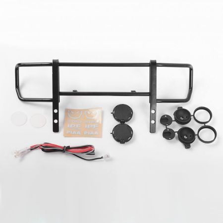 RC4WD Command Front Bumper W/Black Lights & Light Kit Set For Traxxas Mercedes-Benz G63 Amg 6X6 (VVV-C0993)