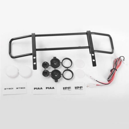 RC4WD Command Front Bumper W/White Lights & Light Kit Set For Traxxas Mercedes-Benz G63 Amg 6X6 (VVV-C0995)