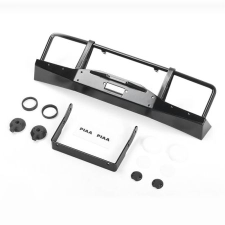 RC4WD Oxer Metal Front Winch Bumper W/Lights For Js Scale 1/10 Range Rover Classic Body (VVV-C1023)