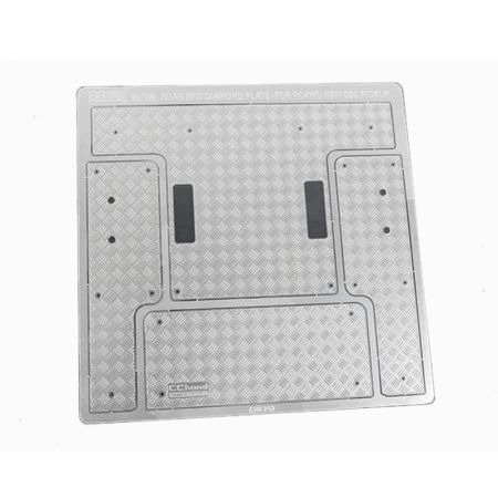 RC4WD Steel Rear Bed Diamond Plates For RC4WD Gelande Ii 2015 Land Rover Defender D90 (Pick-Up) (VVV-C1086)