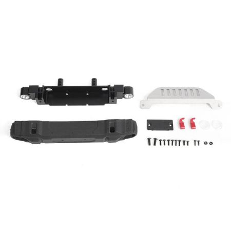 RC4WD OEM Front Bumper W/License Plate Holder + Steering Guard For Axial 1/10 SCX10 Iii Jeep (VVV-C1100)