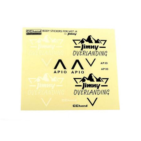 RC4WD Overlanding Decal Sheet For MST 4Wd Off-Road Car Kit W/ J4 Jimny Body (VVV-C1205)