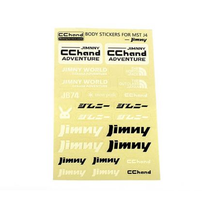 RC4WD Logo Decal Sheet For MST 4Wd Off-Road Car Kit W/ J4 Jimny Body (VVV-C1206)