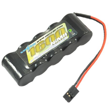 Voltz 1600mAh 6.0V RX Straight Battery W/ JR Plug (VZ0111)