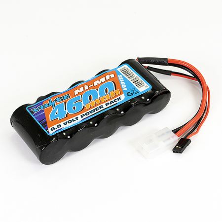 Voltz 4600mAh 6.0V Receiver Sub-C Pack Stick Battery W/BEC/JR Plug (VZ0135)
