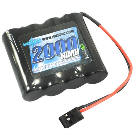 Voltz RX 4.8V 2000mAh NiMH Straight Battery Pack W/Connector (VZ0150)