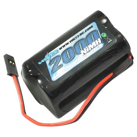 Voltz RX 4.8V 2000mAh NiMH Square Battery Pack W/Connector (VZ0151)