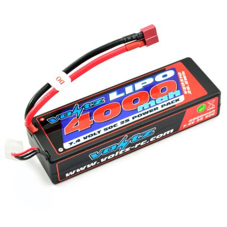 Voltz 4000mAh 2S 7.4V 50C Hardcase LiPO Battery Stick Pack (VZ0310)