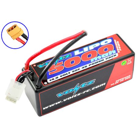 Voltz 5000mAh Hard Case 14.8V 50C LiPO Stick Pack XT90 (VZ0350XT90)