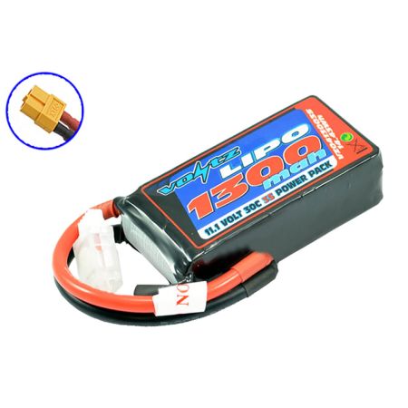 Voltz 1300mAh 11.1V 30C LiPO Battery W/XT60 (VZ0413003SXT60)