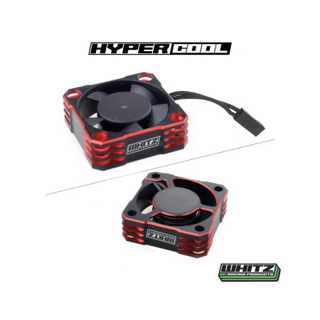 Whitz Racing HyperCool Aluminium Fan - 30mm - Red Hot (WRP-HC-RED)