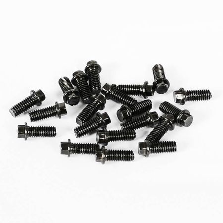 RC4WD Miniature Scale Hex Bolts (M2.5 X 6mm) (Black) (Z-S0008)