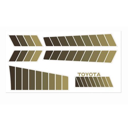 RC4WD Toyota 84-85 Body Decals (Brown) (Z-S0146)