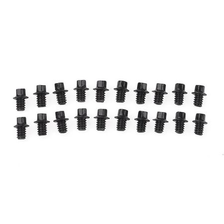 RC4WD Miniature Scale Hex Bolts (M1.6 X 2mm) (Black) (Z-S0289)