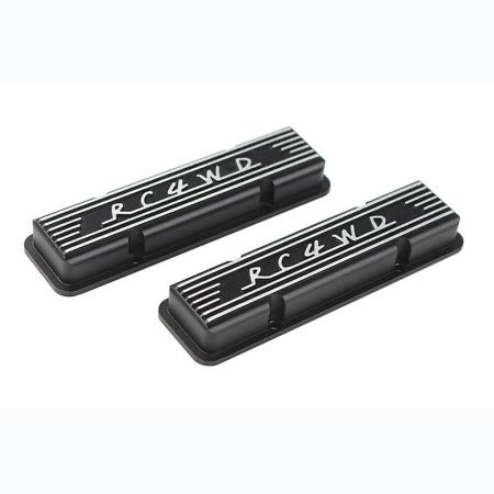 RC4WD Aluminium Valve Covers For Scale V8 Engine (Black) (Z-S0318)